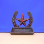40057RED - STAR SOAP DISH /W RED CRYSTAL